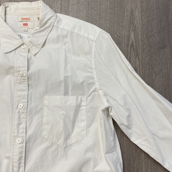 Levis White Button Down Long Sleeve - Picture 3 of 9